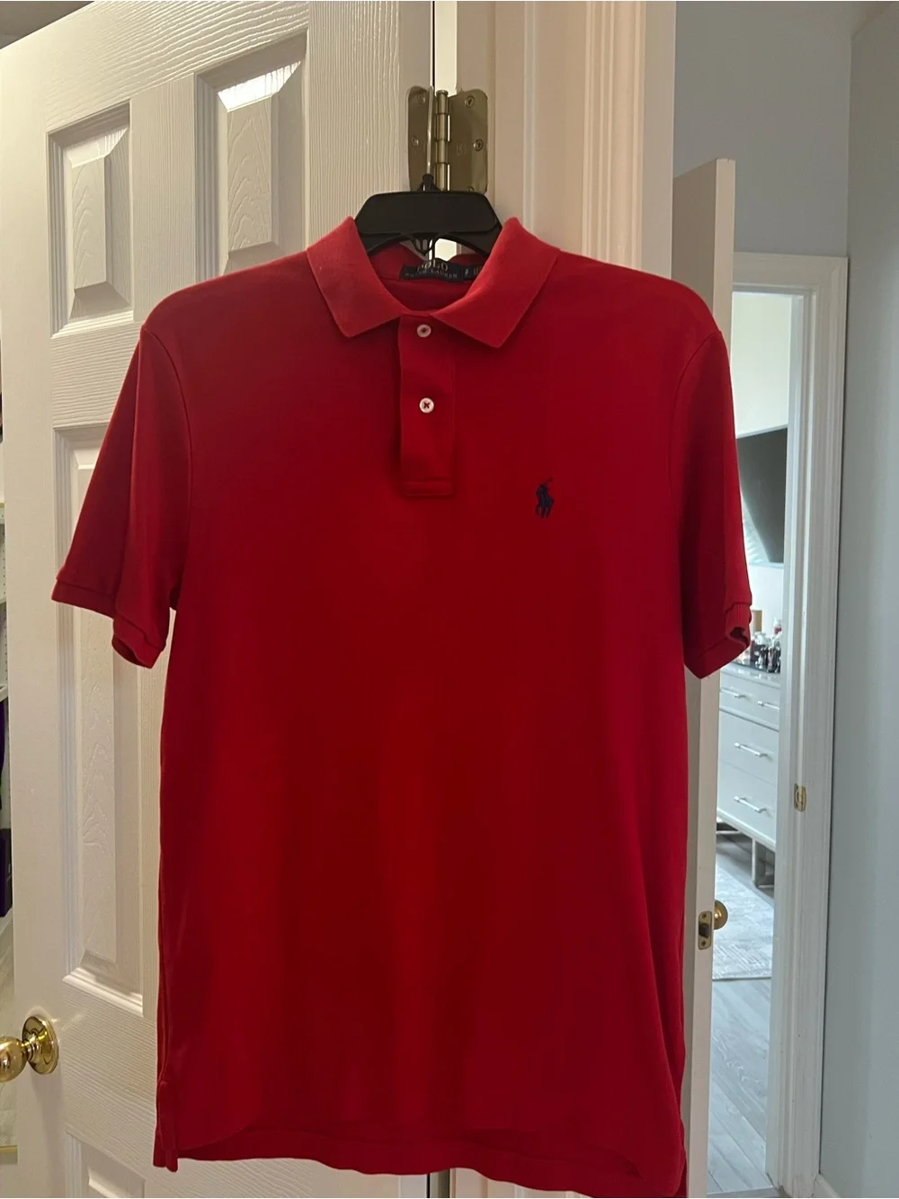 100% Cotton Polo Ralph Lauren Men’s Small Red Short-Sleeve Polo Shirt